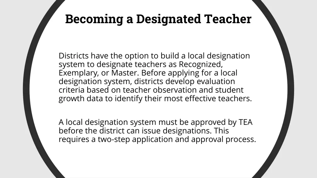 becoming a designated teacher
