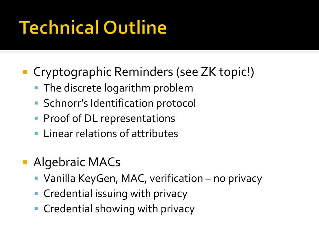 cryptographic reminders see zk topic the discrete