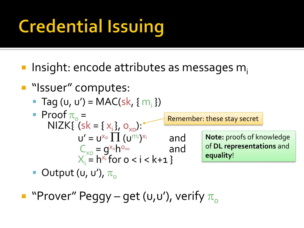 insight encode attributes as messages m i