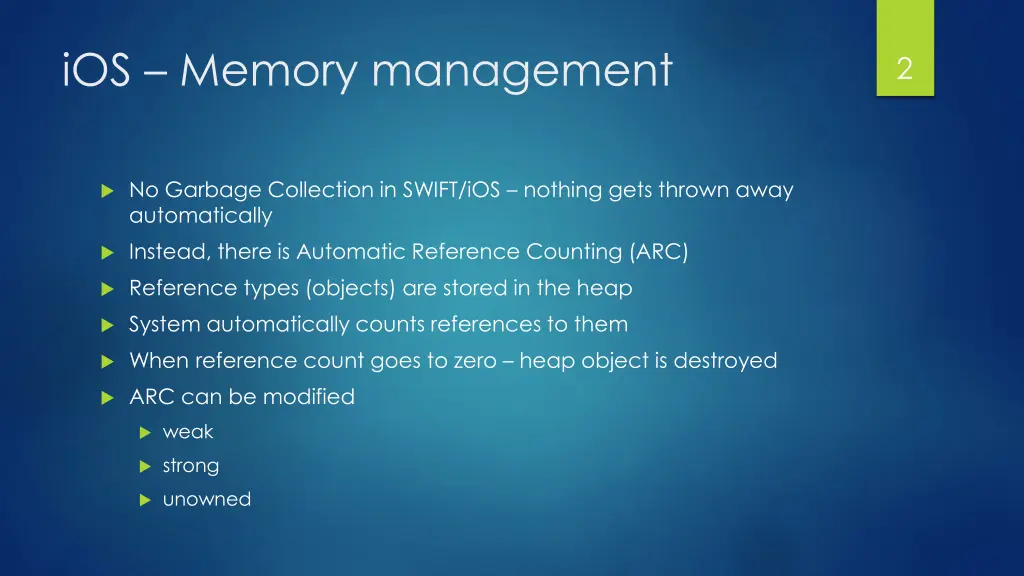 ios memory management