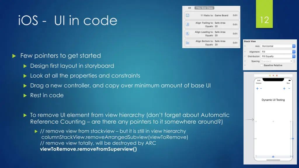 ios ui in code