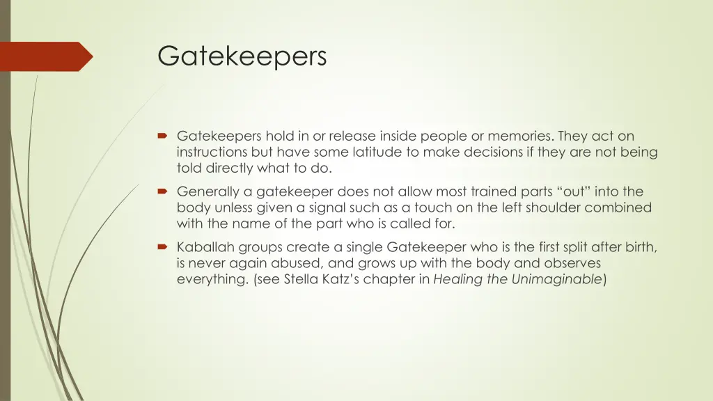 gatekeepers