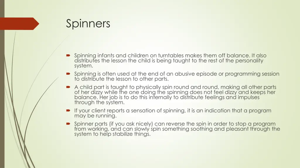 spinners