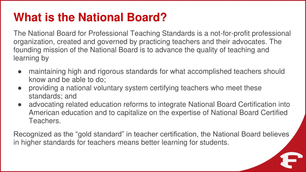 what is the national board