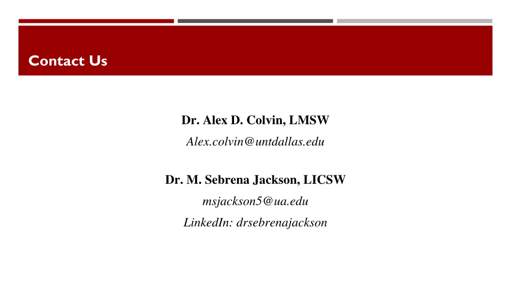 contact us
