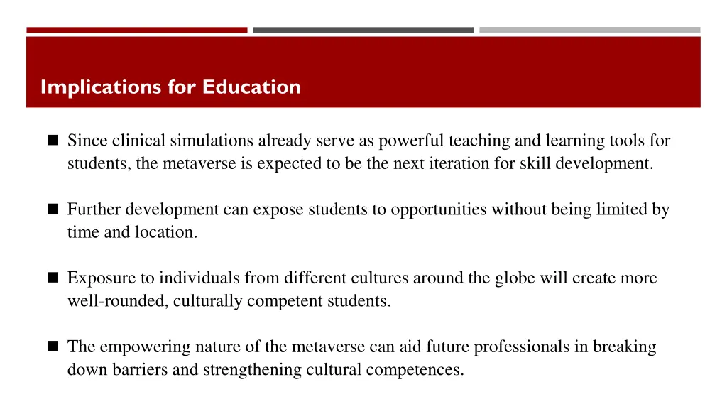 implications for education