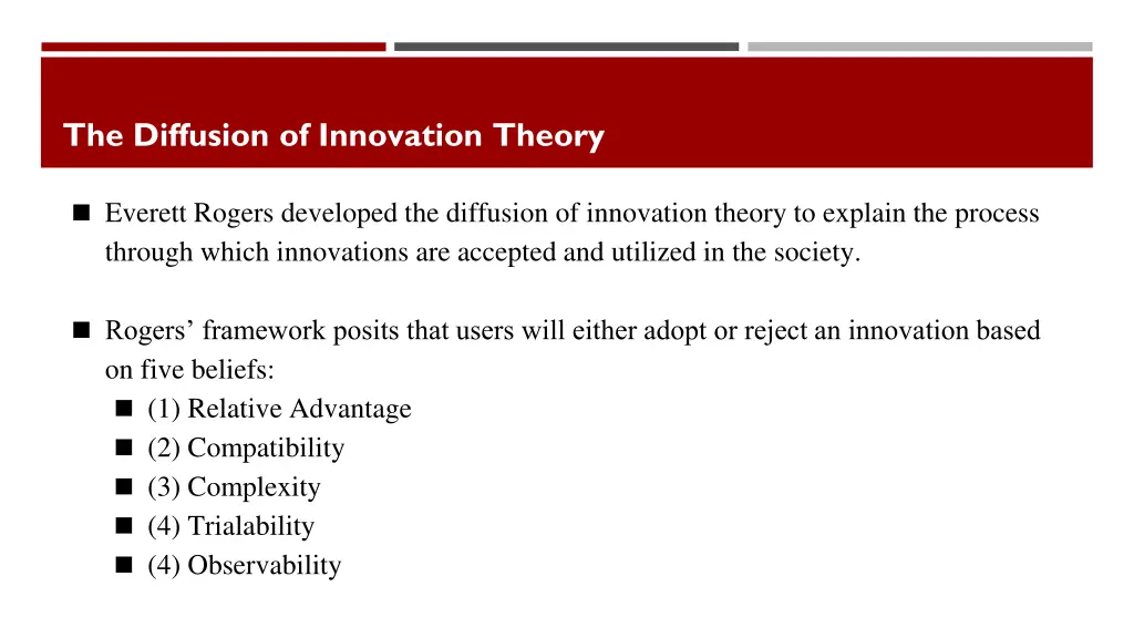 the diffusion of innovation theory