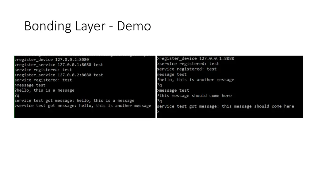 bonding layer demo