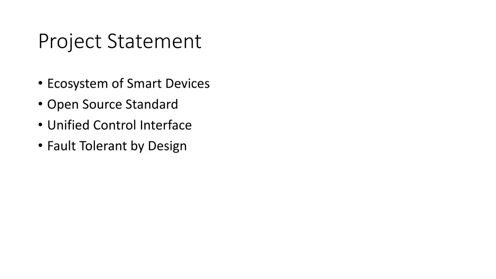 project statement