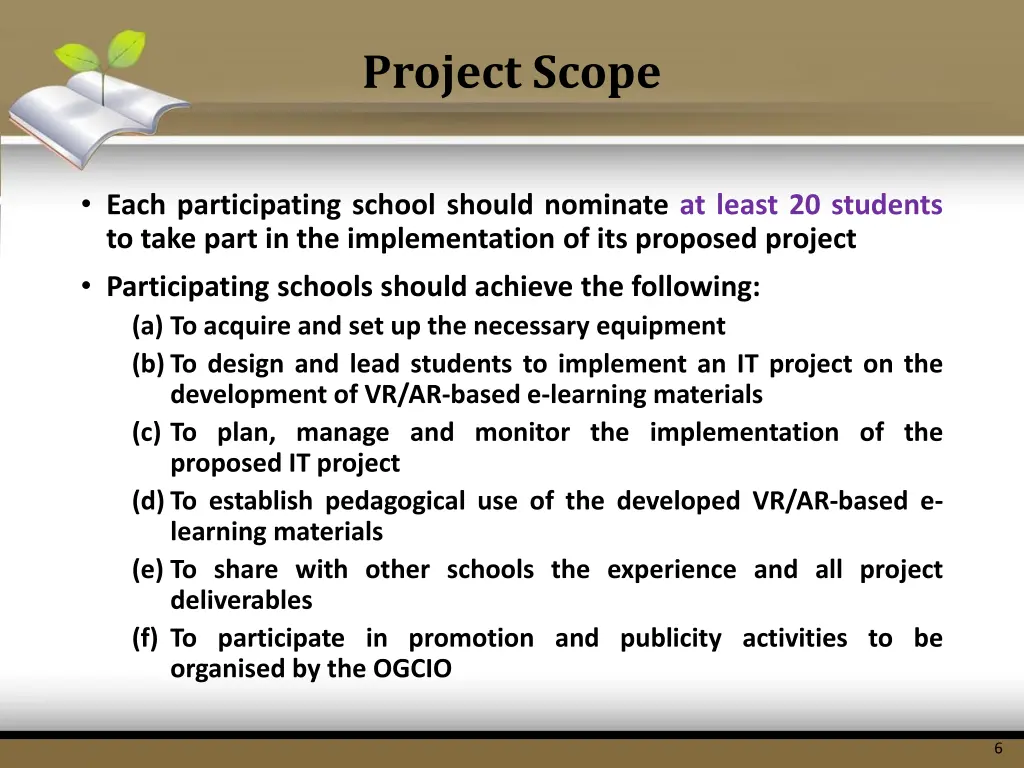 project scope