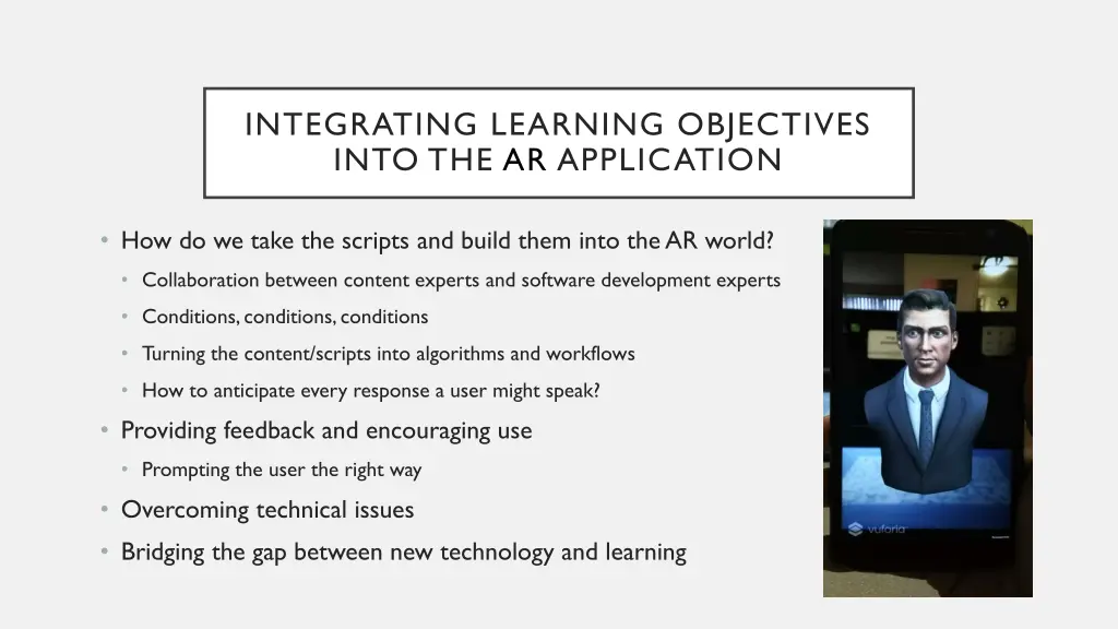 integrating learning objectives into