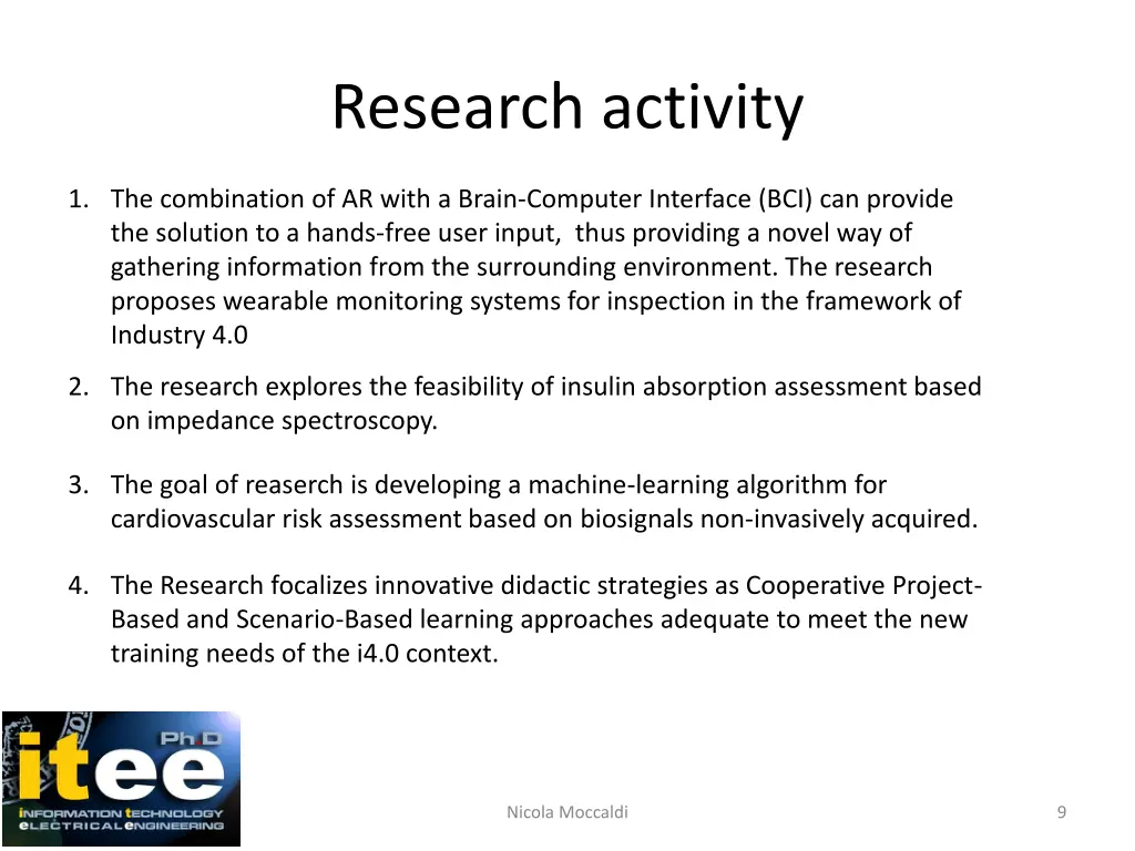 research activity