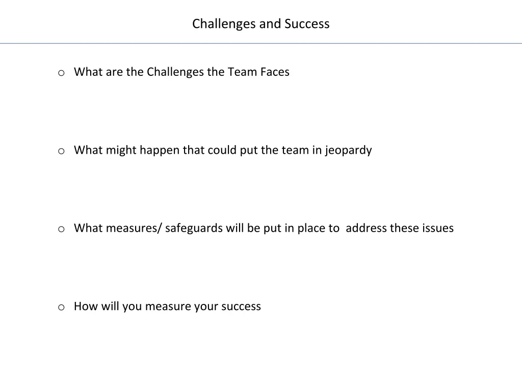 challenges and success