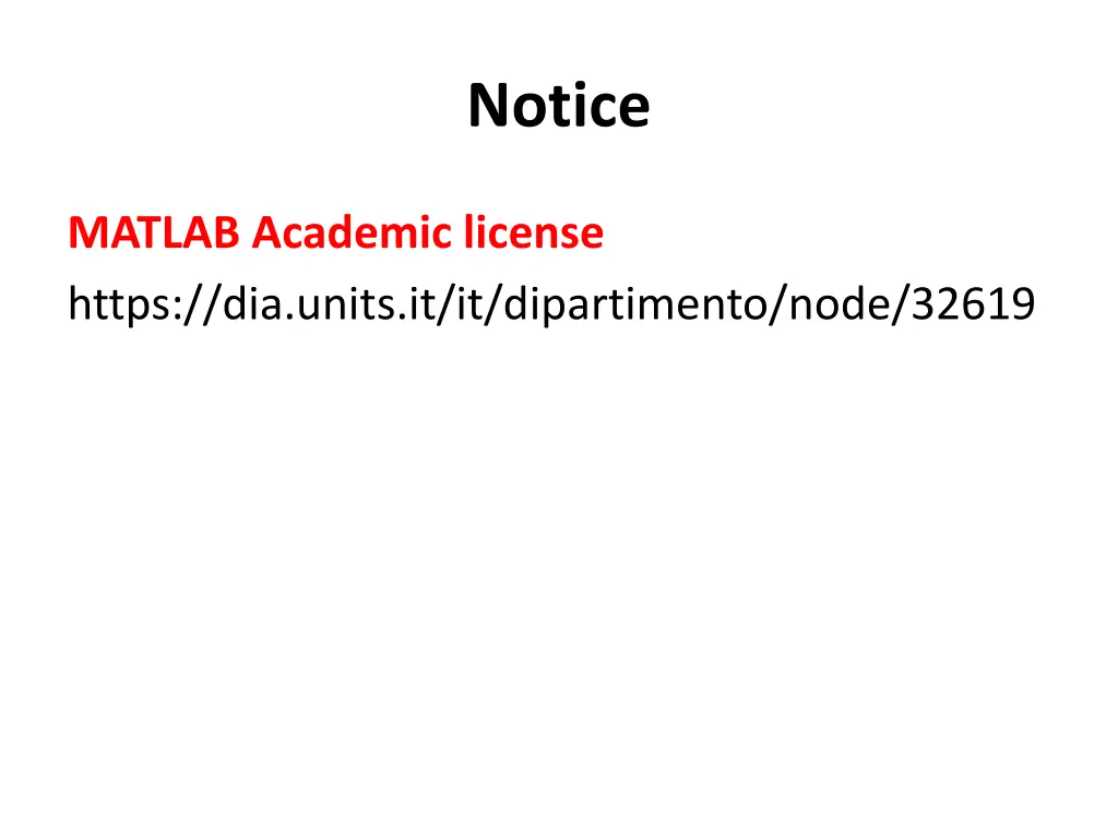 notice