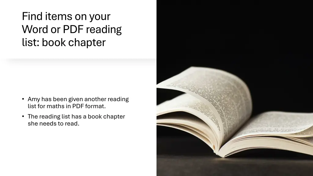 find items on your word or pdfreading list book