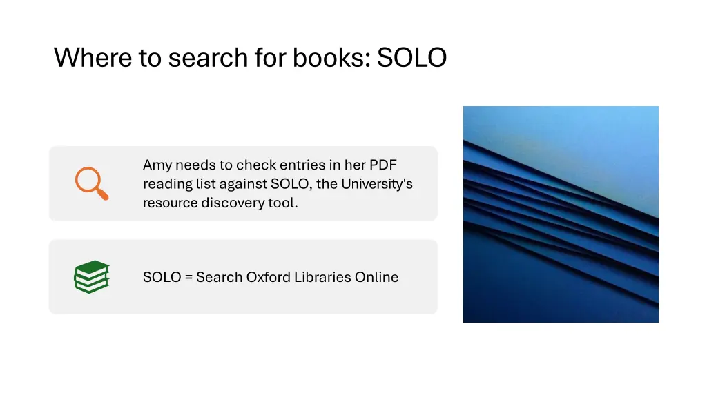 where to search for books solo