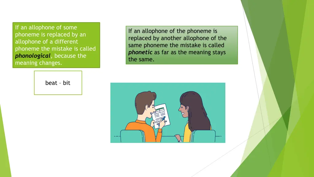 if an allophone of some phoneme is replaced