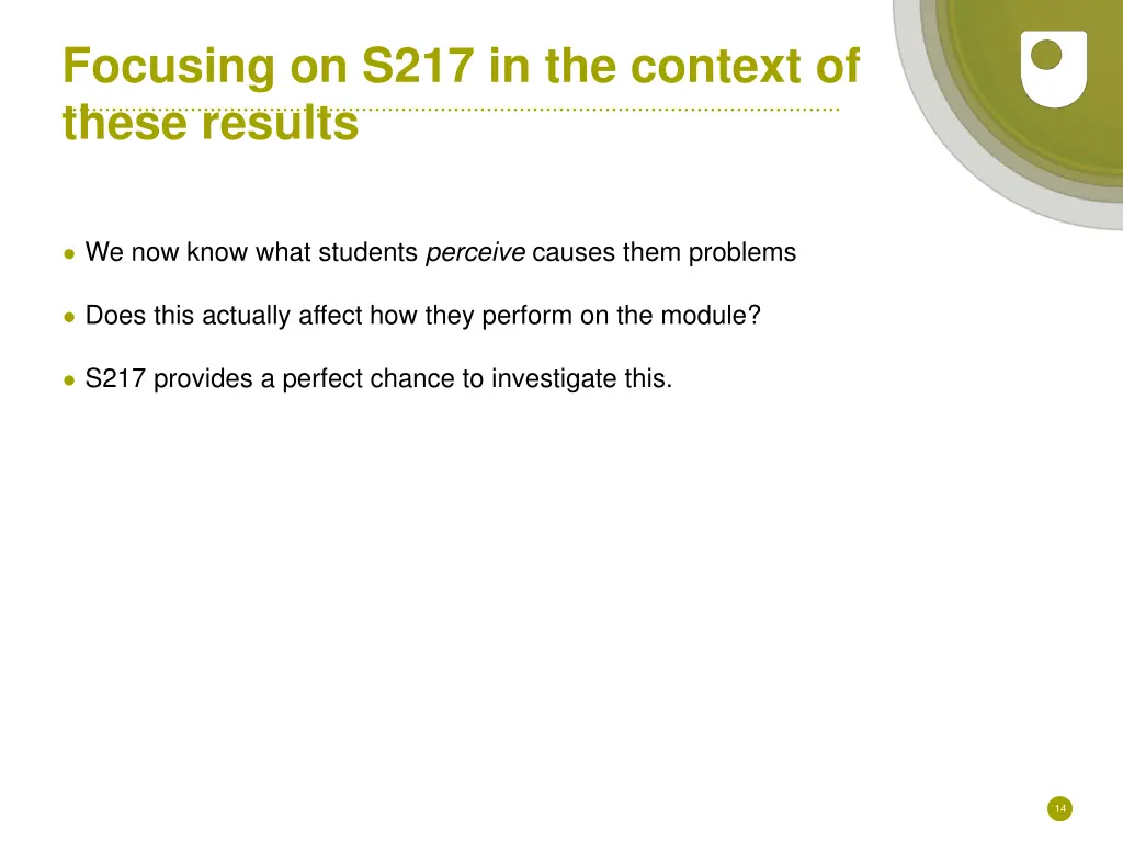 focusing on s217 in the context of these results