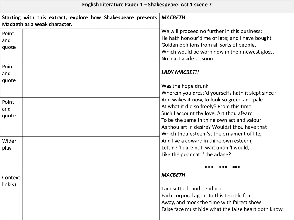 english literature paper 1 shakespeare 7