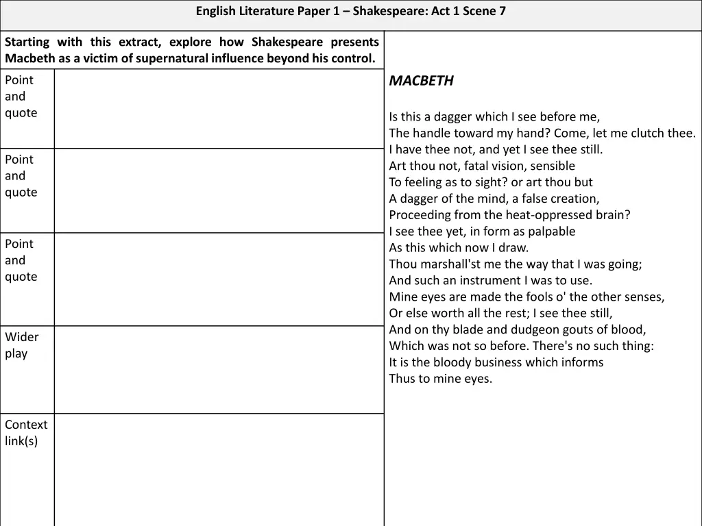 english literature paper 1 shakespeare 9