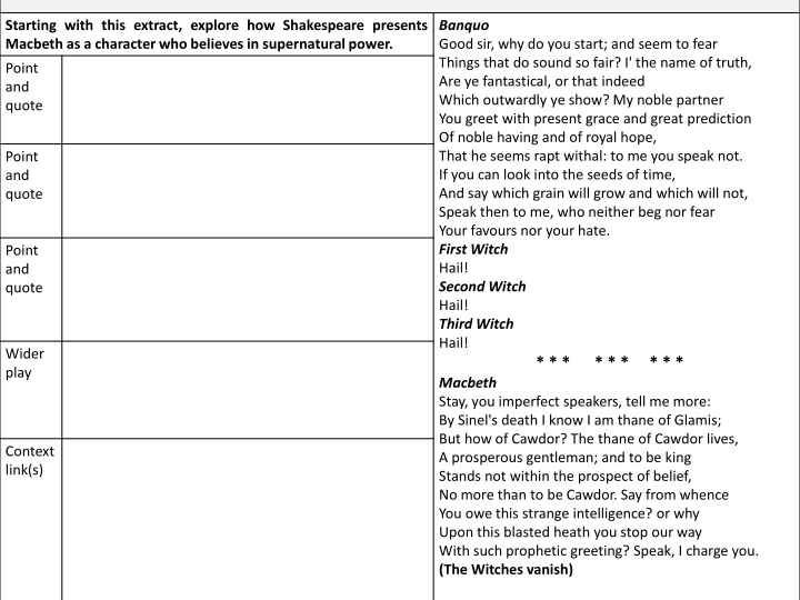 english literature paper 1 shakespeare