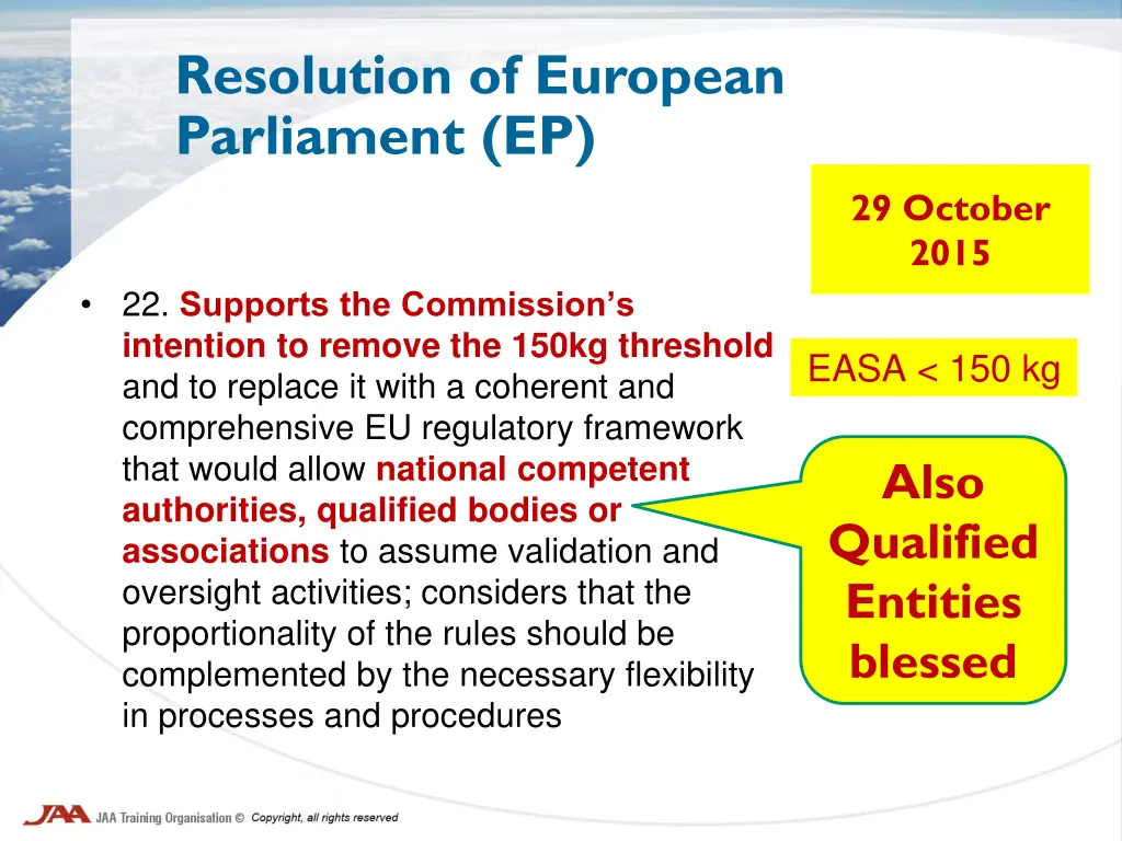 resolution of european parliament ep
