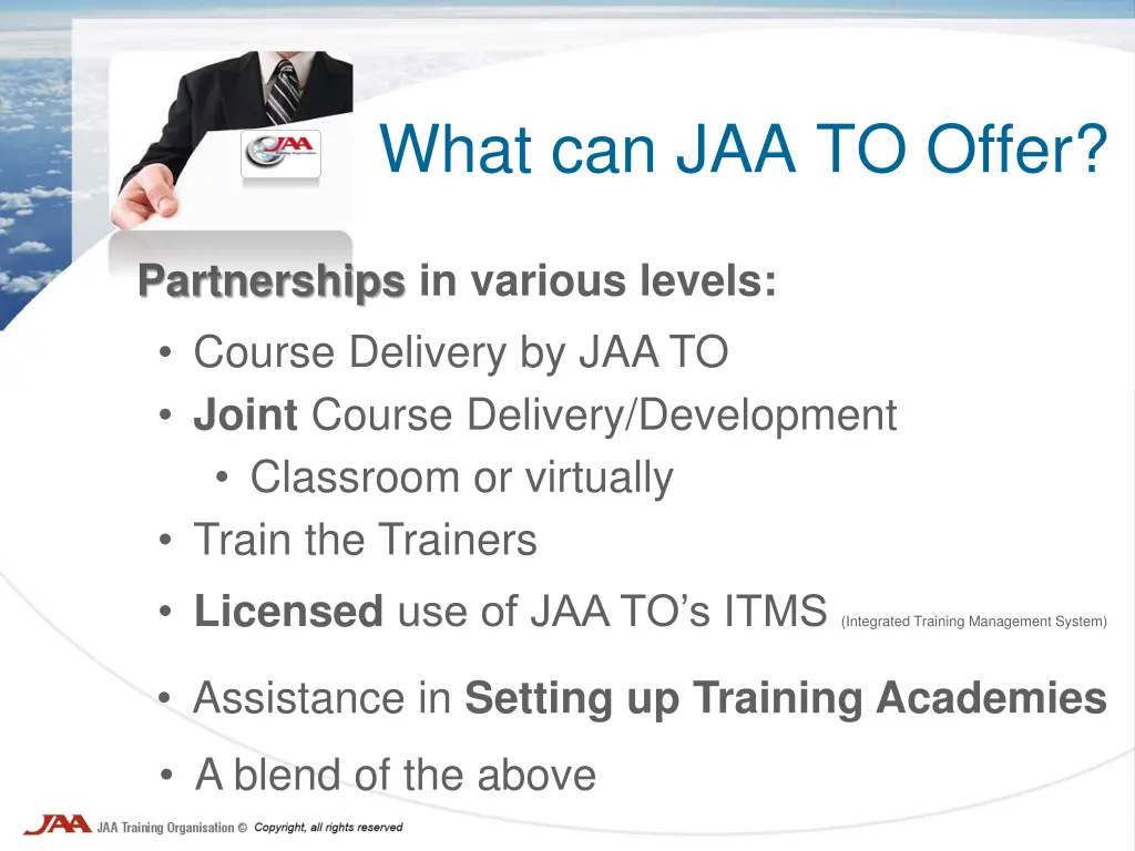 what can jaa to offer
