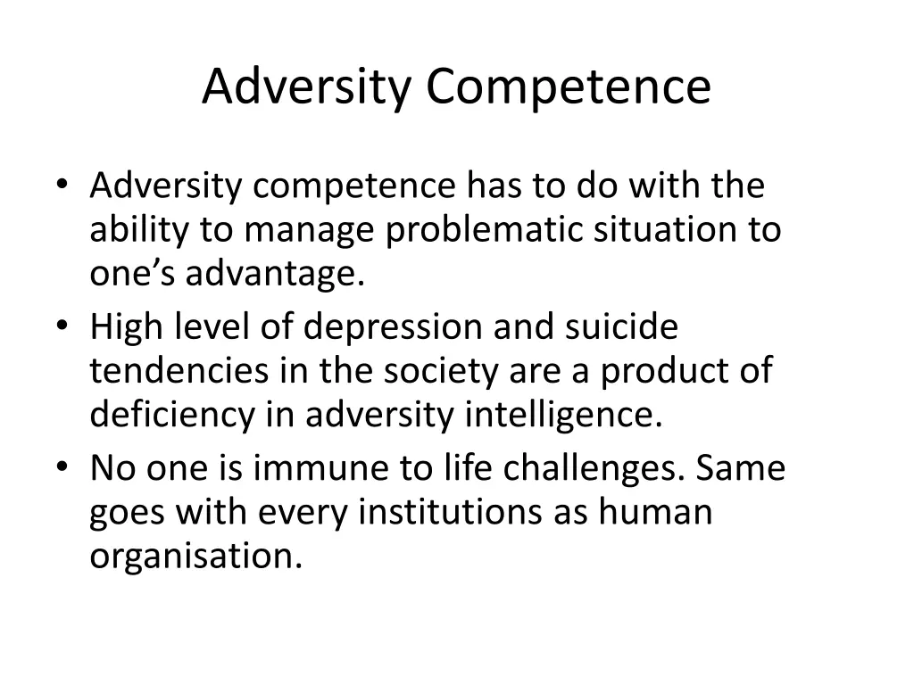adversity competence