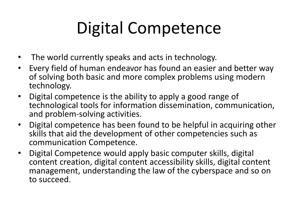 digital competence