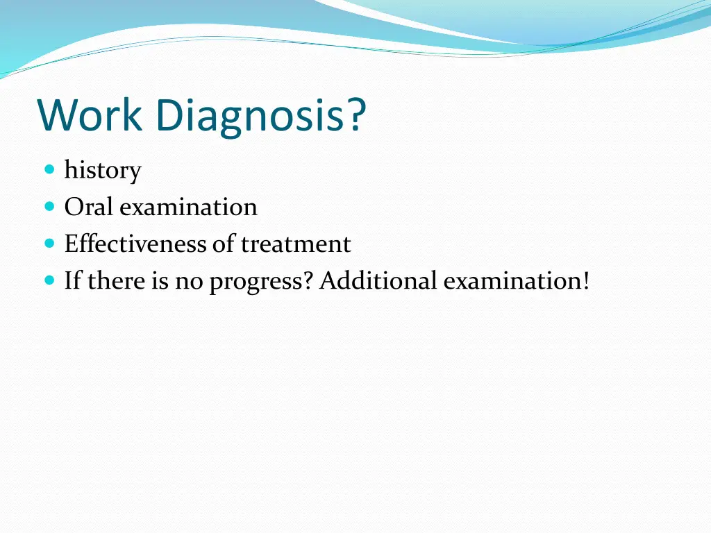 work diagnosis