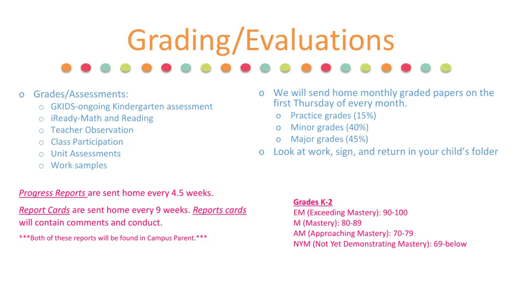 grading evaluations