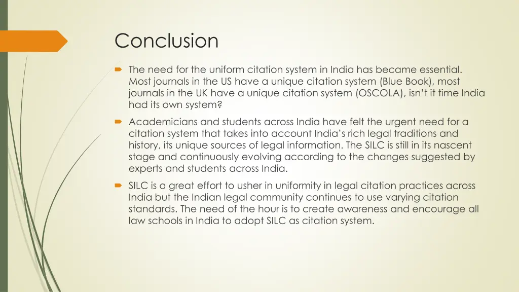 conclusion