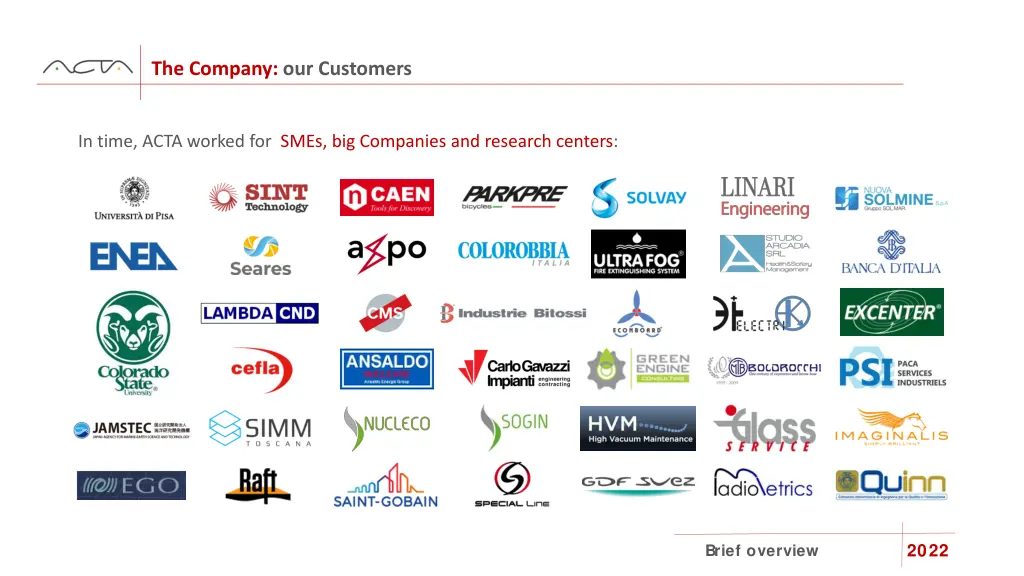 the company our customers