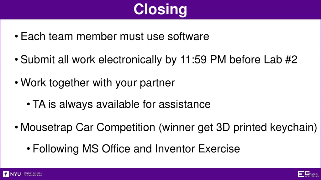 closing