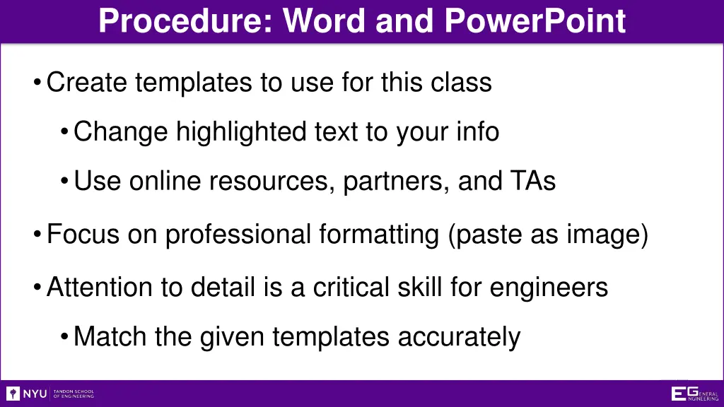 procedure word and powerpoint