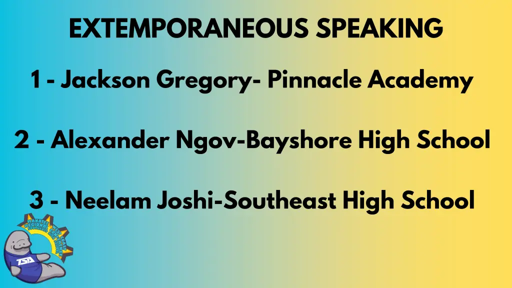 extemporaneous speaking