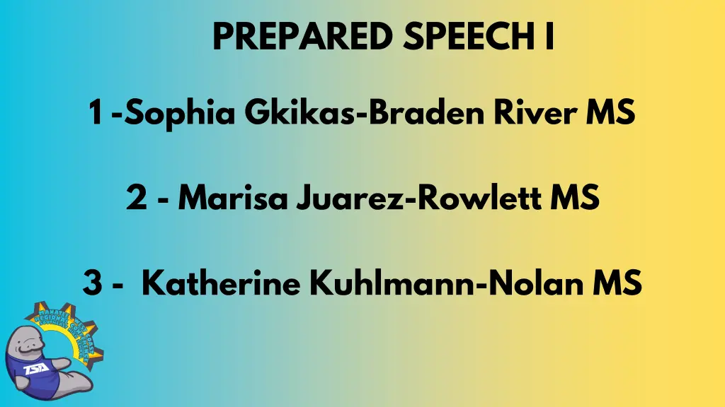 prepared speech i