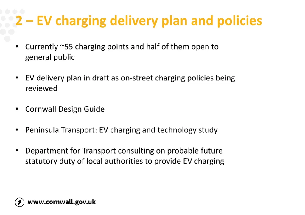 2 ev charging delivery plan and policies