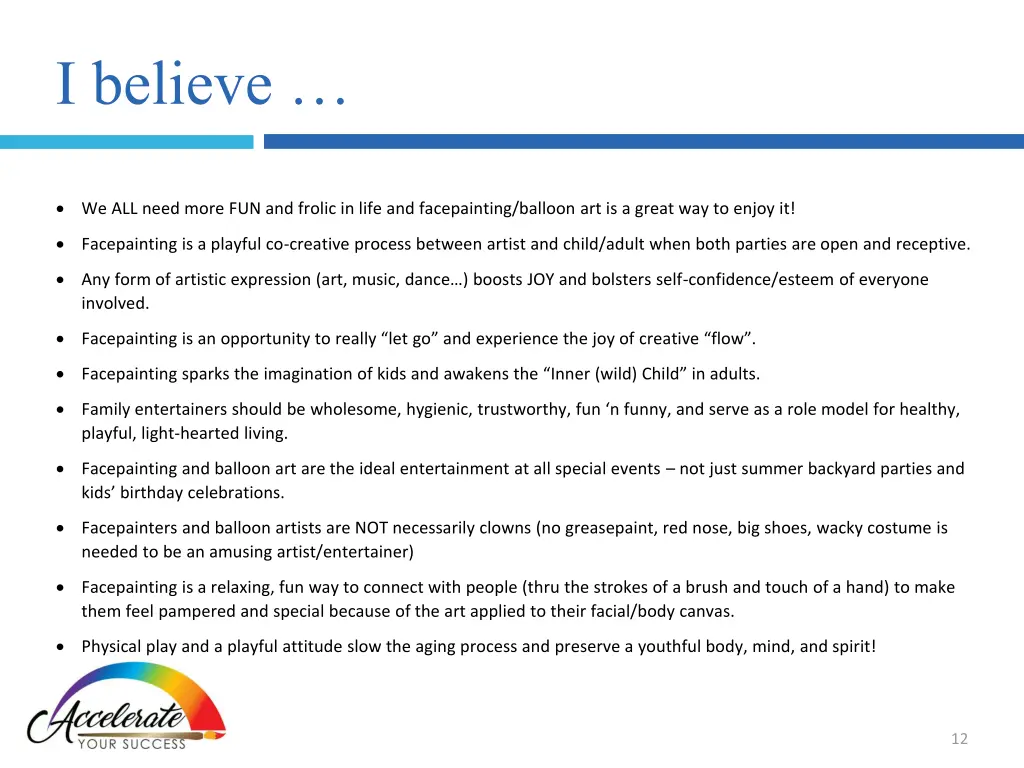 i believe