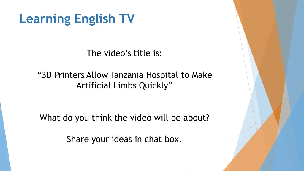 learning english tv 1