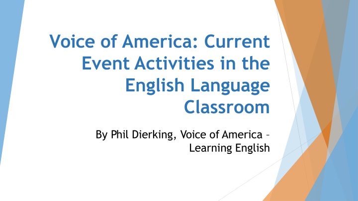 voice of america current event activities