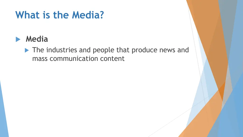 what is the media