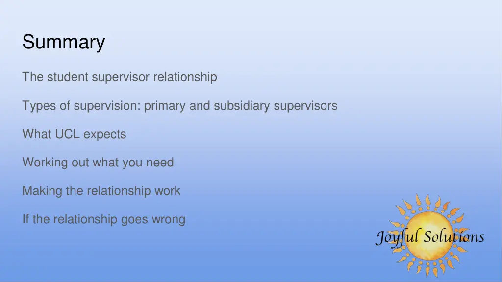 summary
