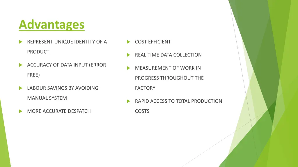 advantages