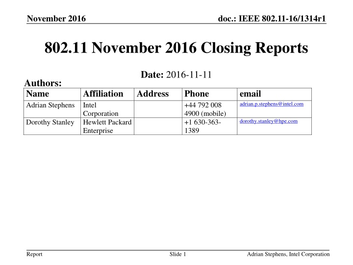 november 2016