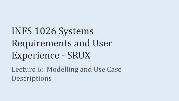 infs 1026 systems requirements and user