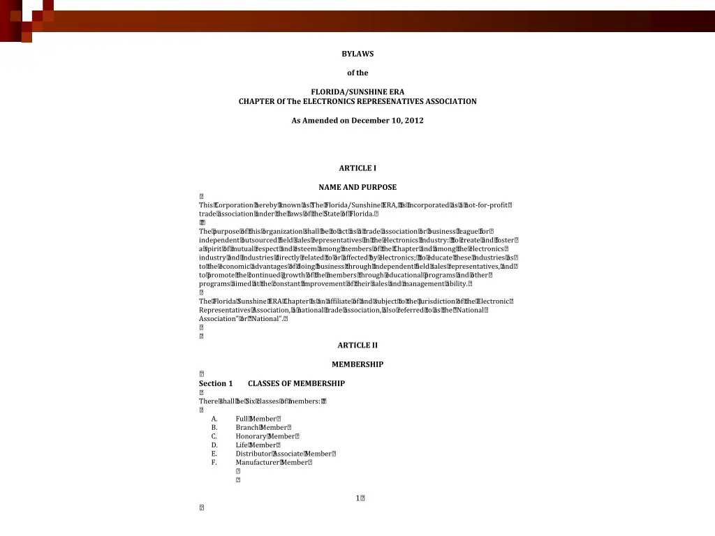 bylaws of the