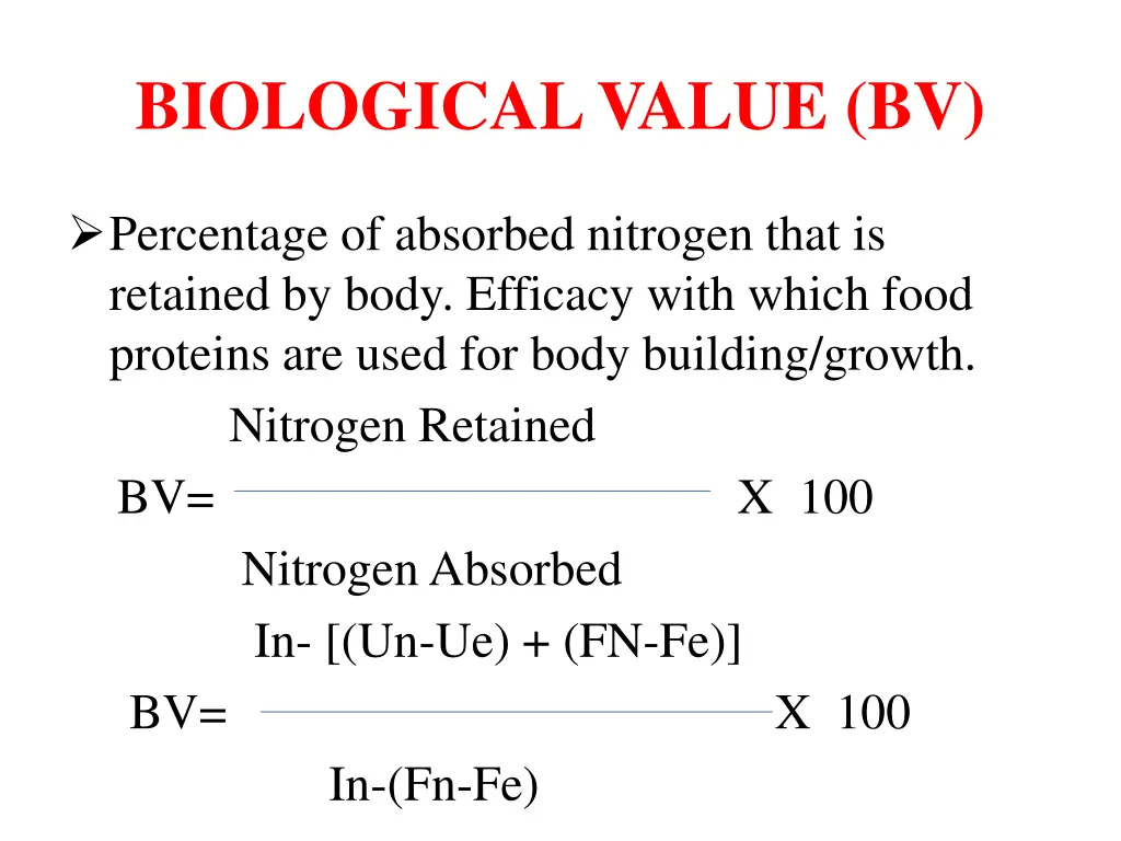 biological value bv