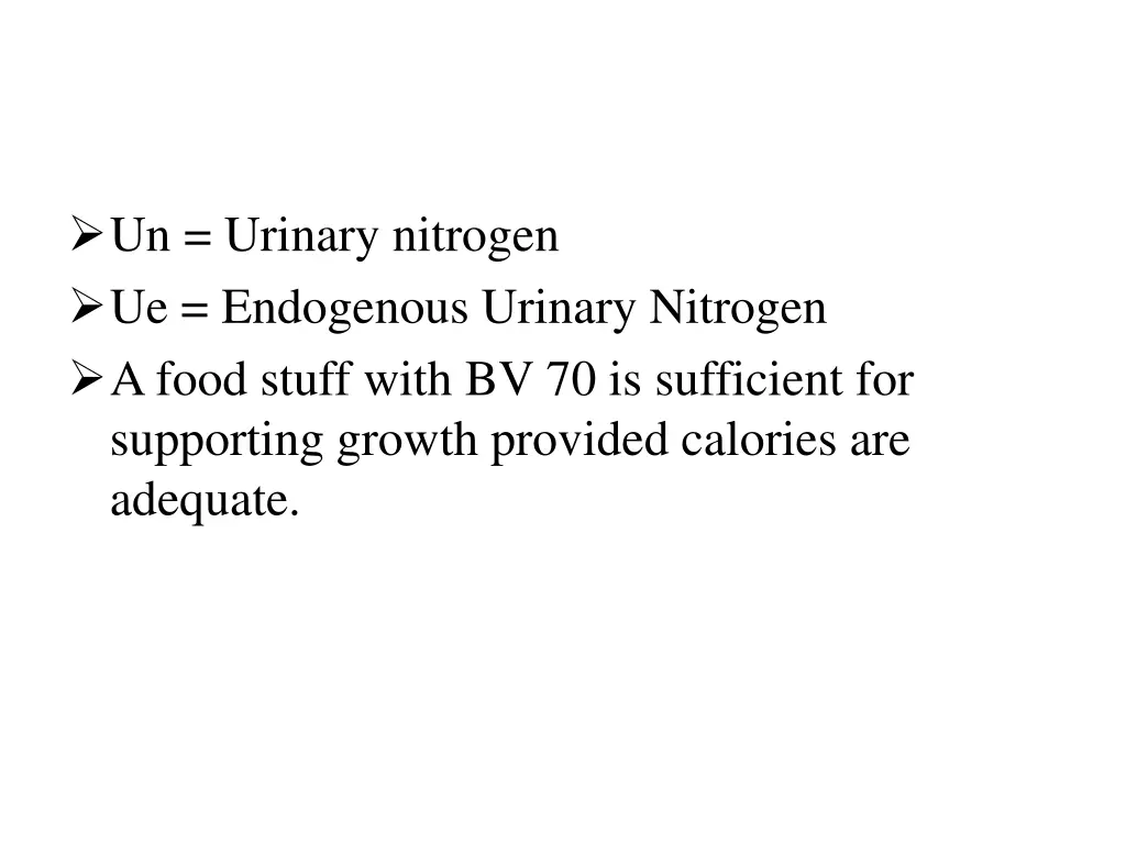 un urinary nitrogen ue endogenous urinary