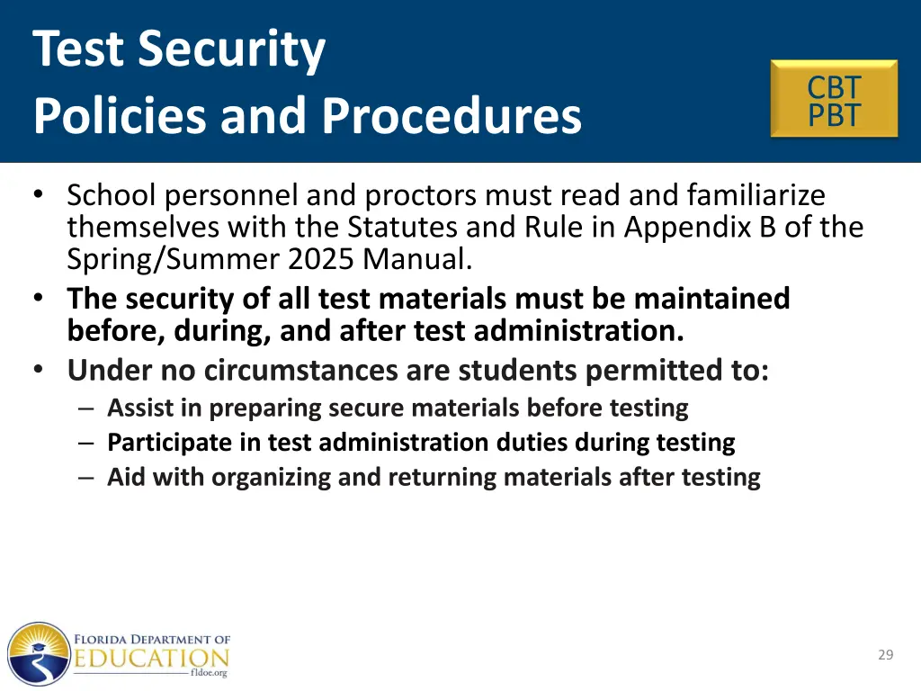 test security policies and procedures 2